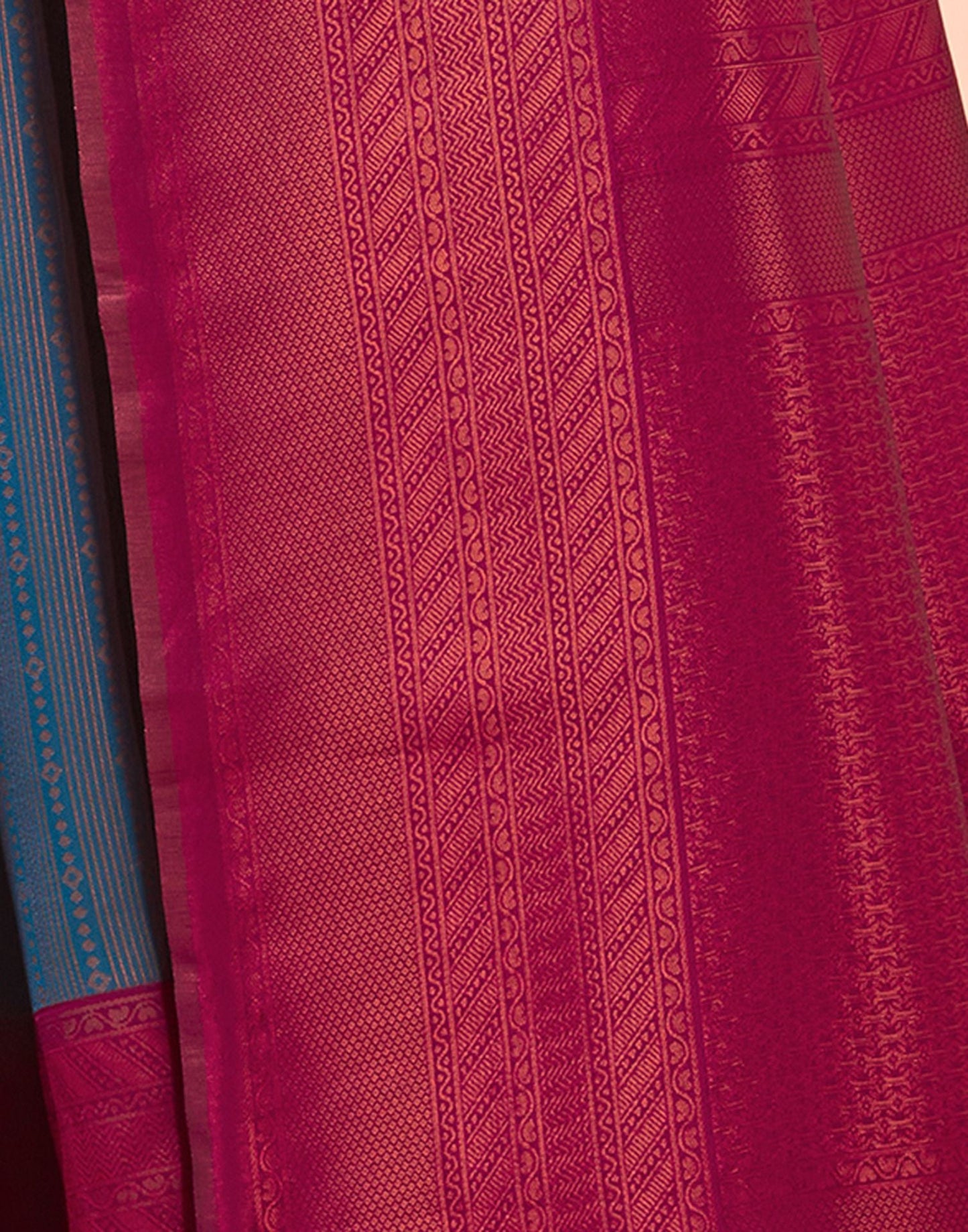 Wine Jacquard Silk Saree