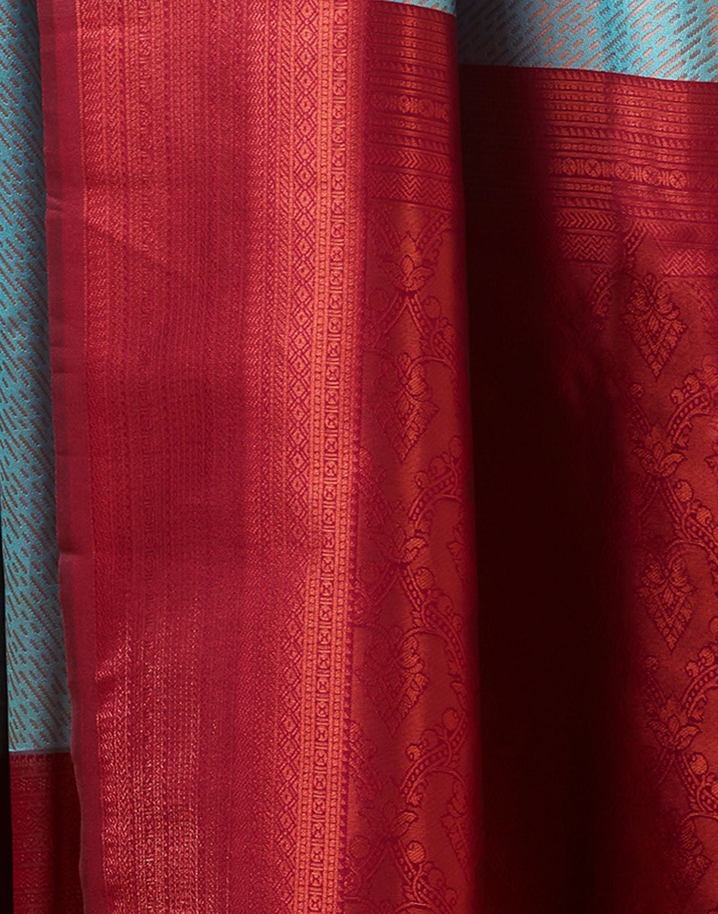 Wine Jacquard Silk Saree