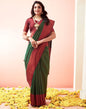 Green Jacquard Silk Saree