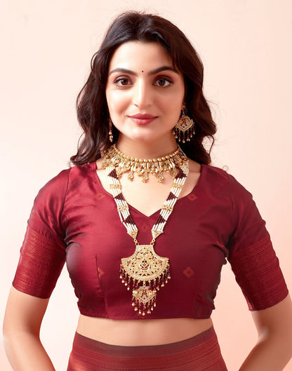 Green Jacquard Silk Saree