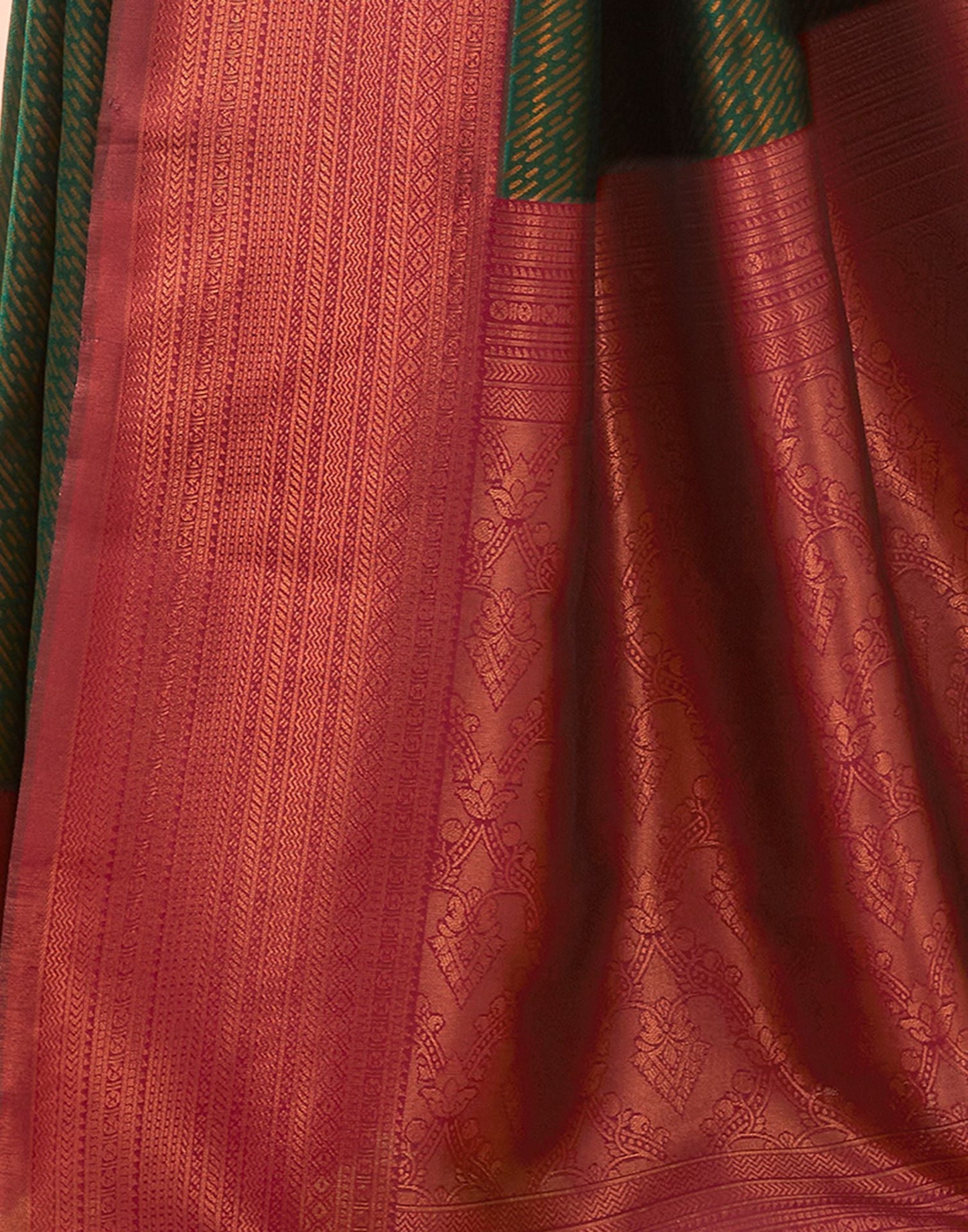 Green Jacquard Silk Saree