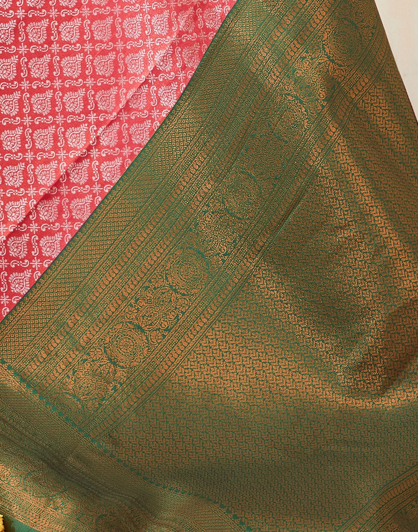 Pink Jacquard Silk Saree