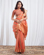 Peach Woven Silk Saree