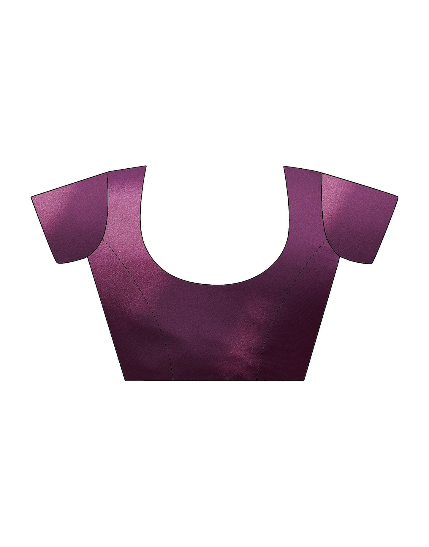 Purple  Printed Chiffon Saree