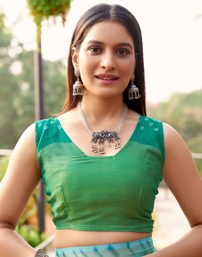 Grey & Multicoloured Printed Chiffon Saree