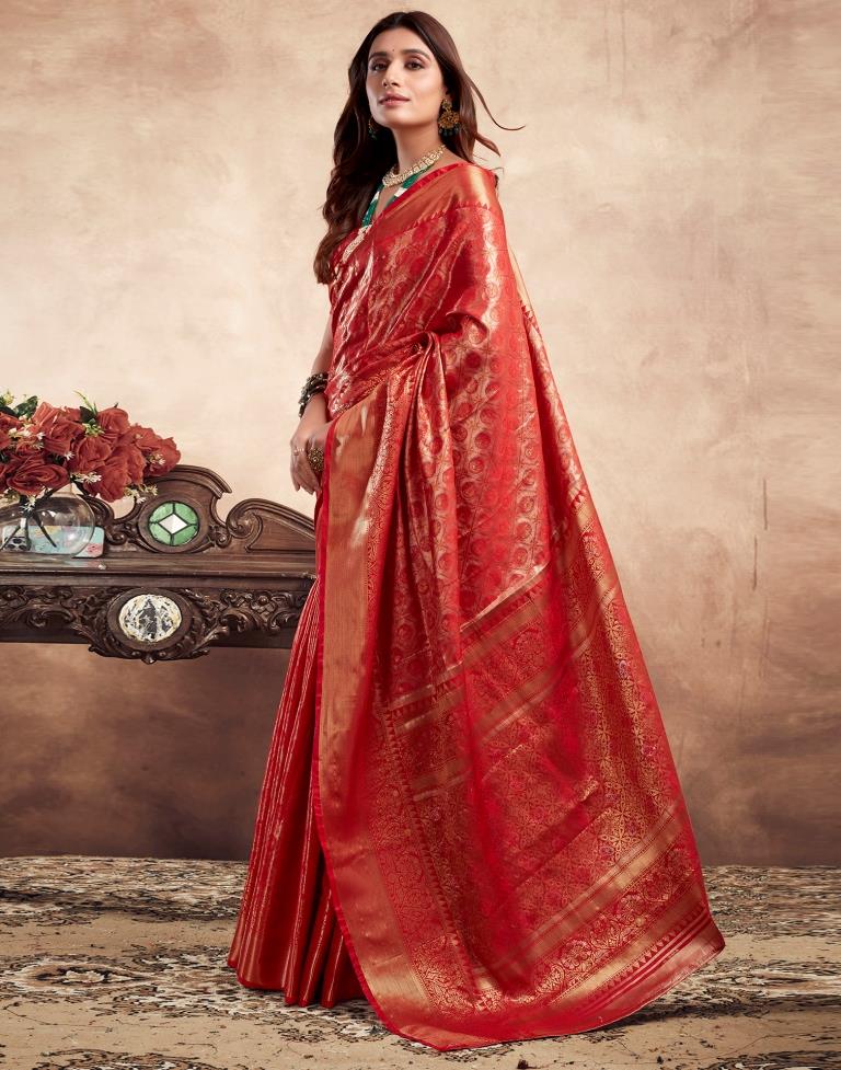 Red Silk Kanjivaram Saree