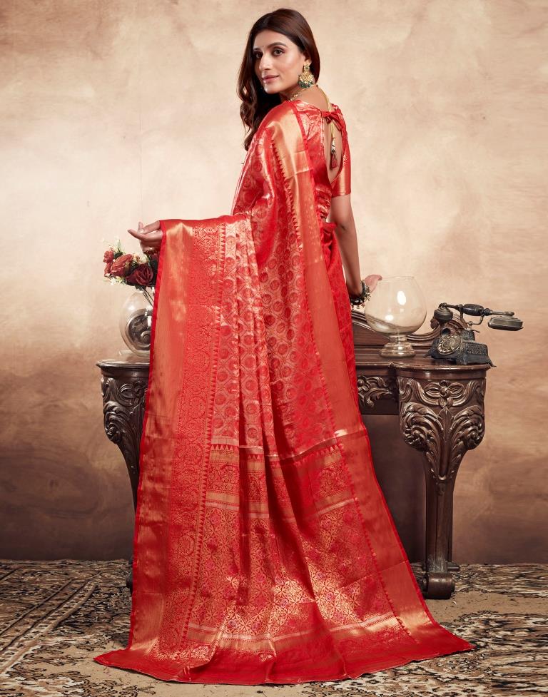 Red Silk Kanjivaram Saree