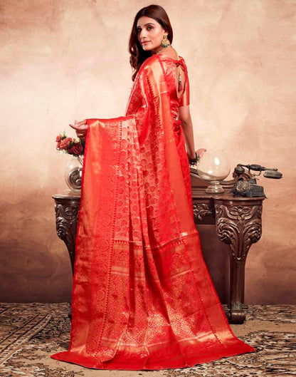 Red Silk Kanjivaram Saree