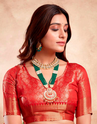 Red Silk Kanjivaram Saree