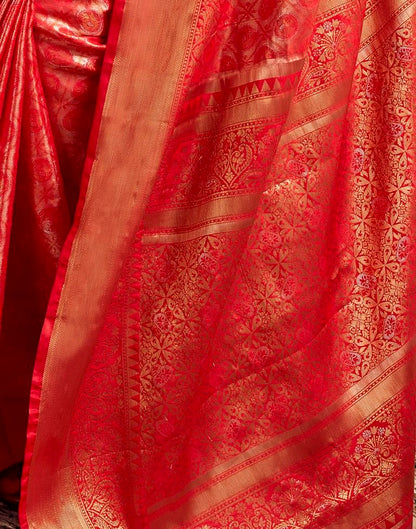 Red Silk Kanjivaram Saree
