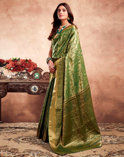 Green Silk Kanjivaram Saree