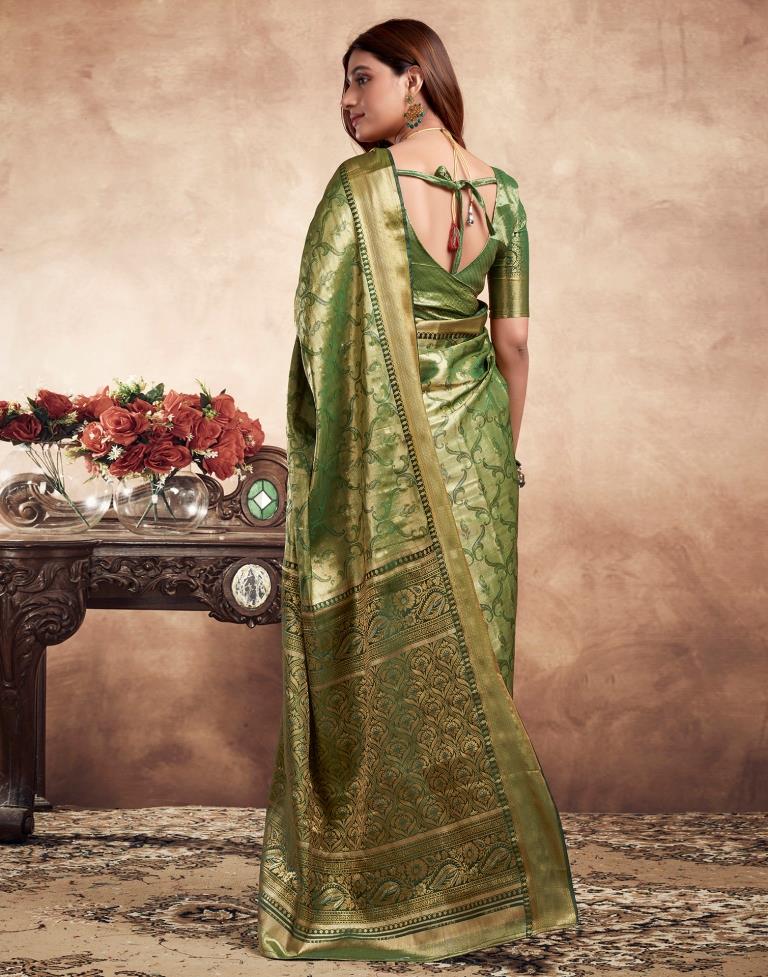 Green Silk Kanjivaram Saree