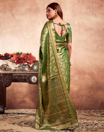 Green Silk Kanjivaram Saree