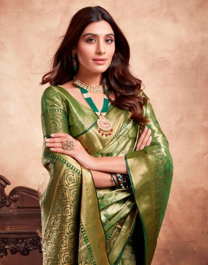 Green Silk Kanjivaram Saree