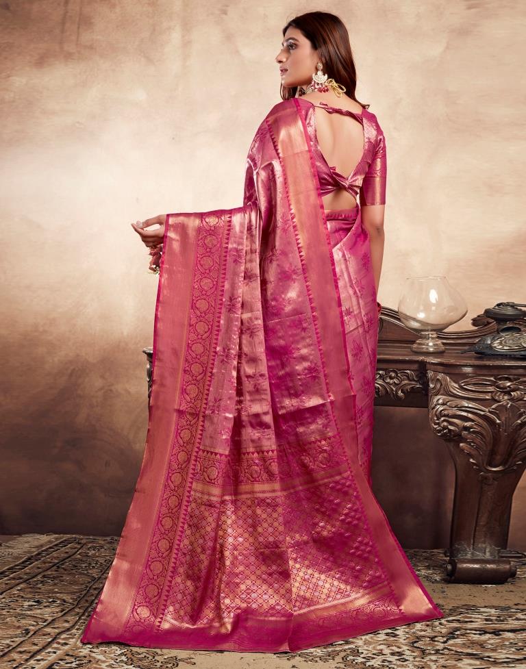 Rani Pink Silk Kanjivaram Saree
