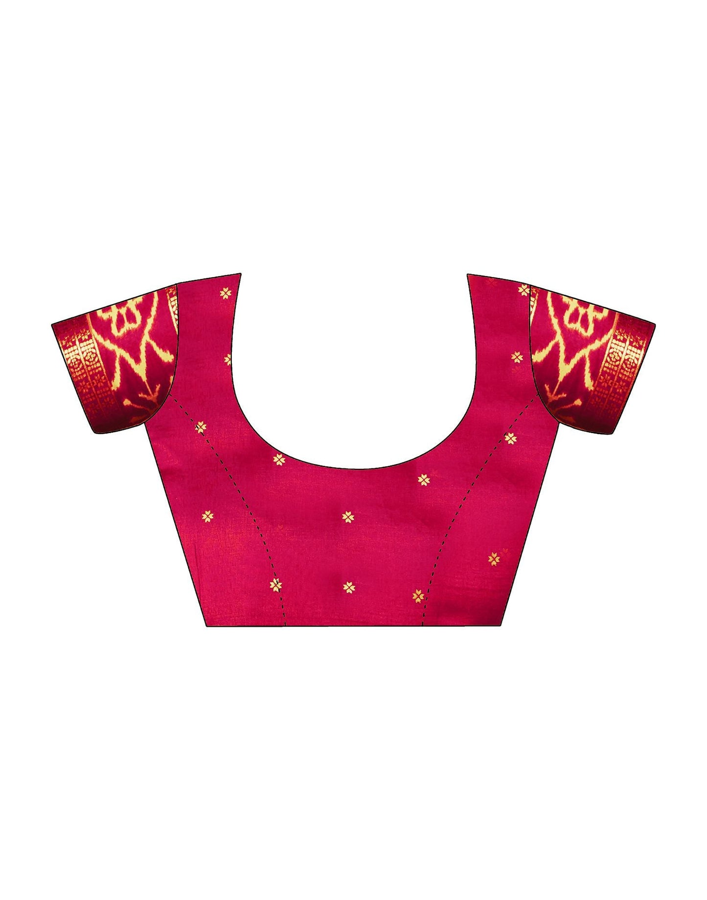 Navy Blue Printed Silk Saree