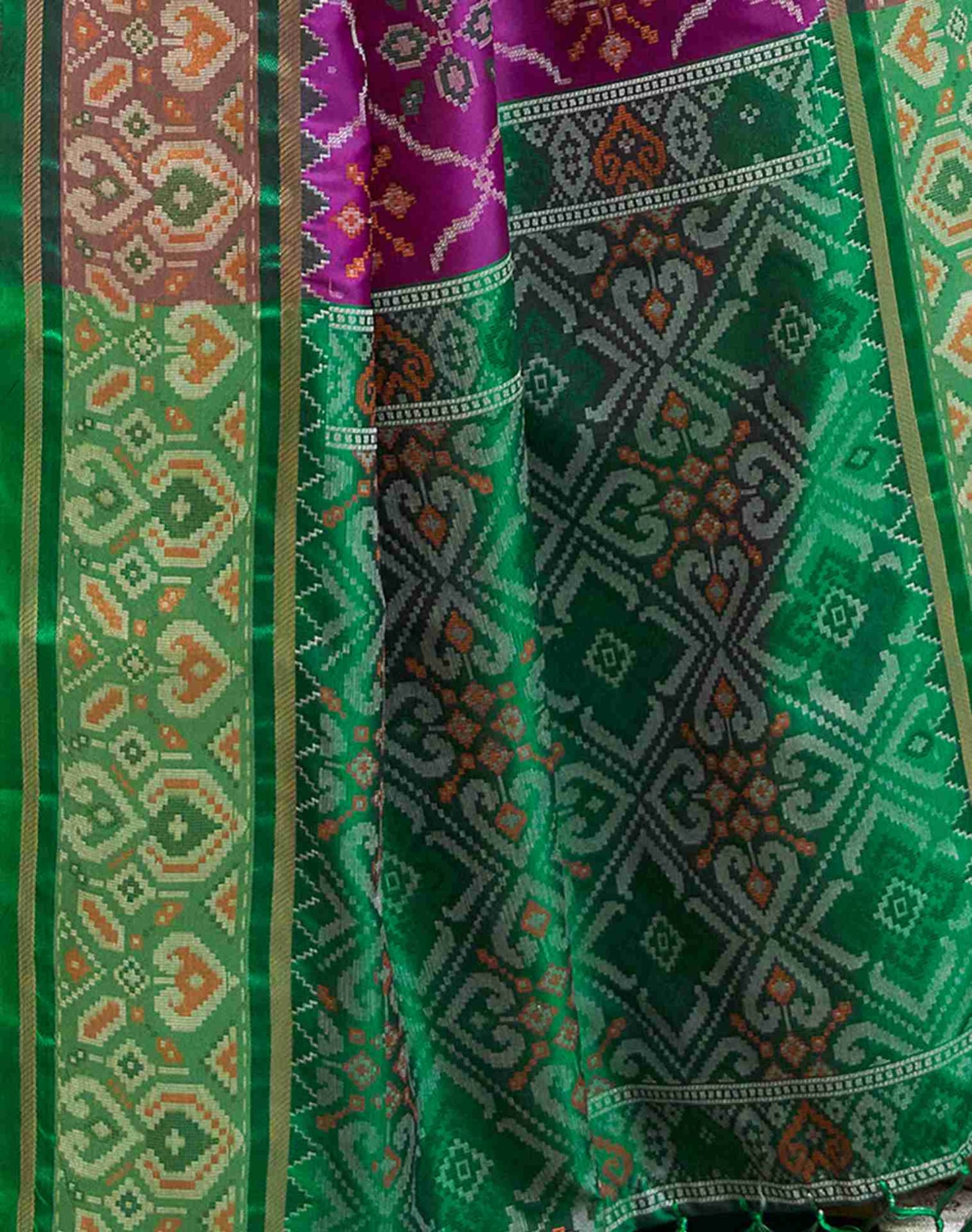 Purple Silk Woven Saree