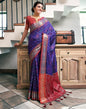 Violet Silk Woven Saree