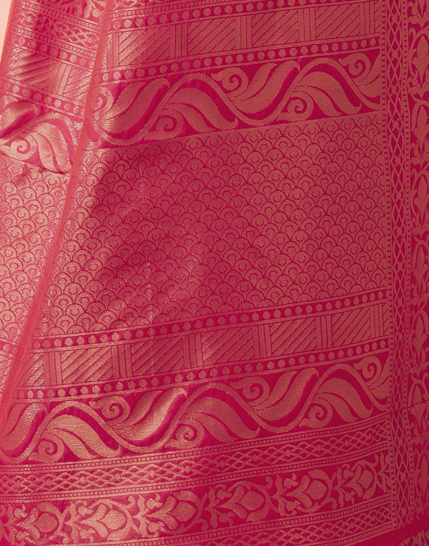 Dusty Green Jacquard Silk Saree