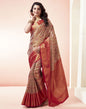 Golden Jacquard Silk Saree