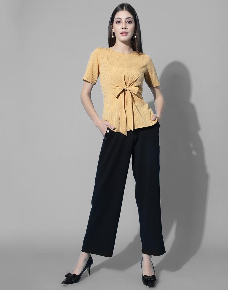 Yellow Knot Top | Leemboodi