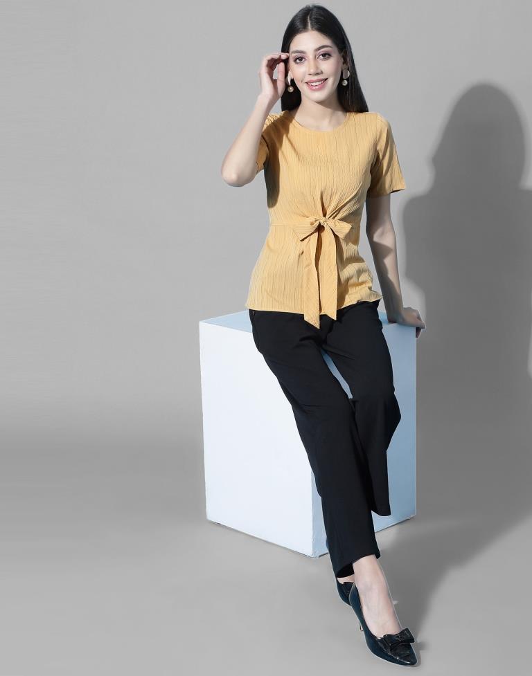 Yellow Knot Top | Leemboodi