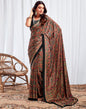 Black Silk Printed Saree