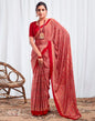 Red Silk Printed Saree