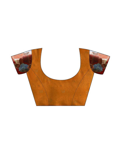 Turmeric Silk Printed Saree