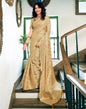 Beige Silk Plain Saree