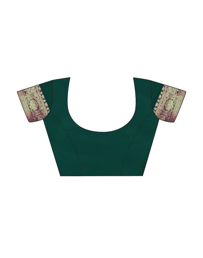 Pista Green Georgette Plain Saree