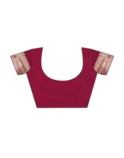 Dusty Pink Georgette Plain Saree