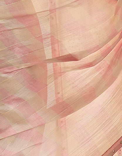 Light Yellow Chiffon Plain Saree