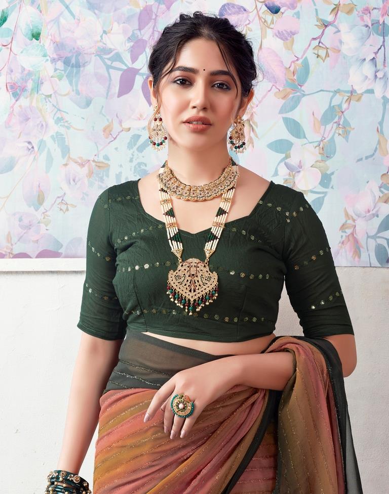 Multicoloured  Georgette Printed Saree