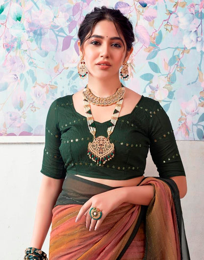 Multicoloured  Georgette Printed Saree