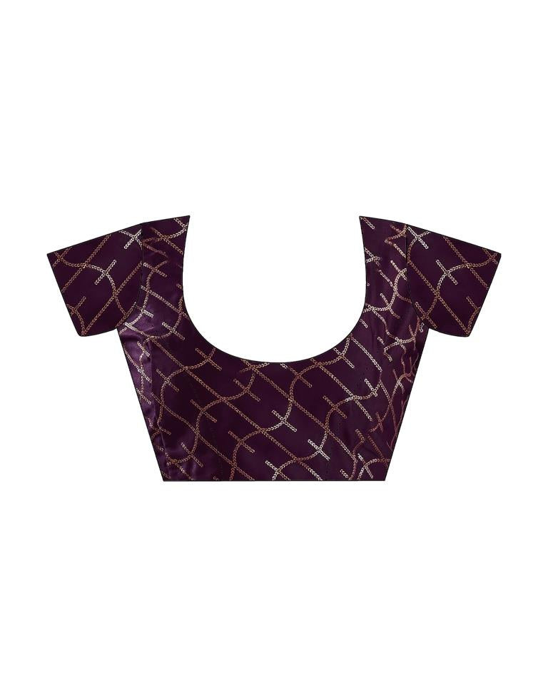 Light Pink Silk Plain Saree