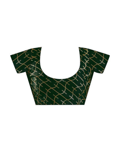 Pista Green Silk Plain Saree