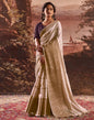 Mauve Silk Plain Saree