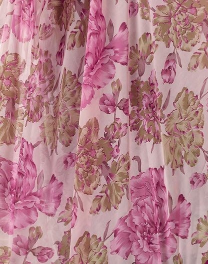 Multi Georgette Printed Saree