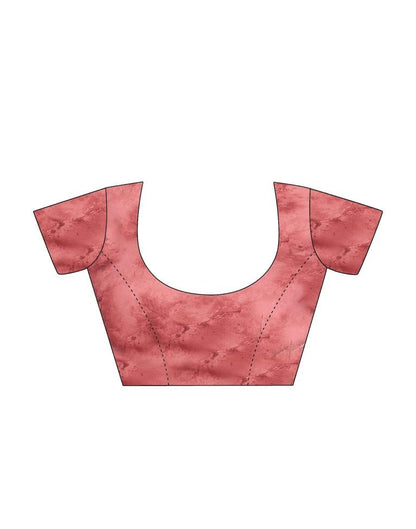 Dusty Pink Georgette Printed Saree