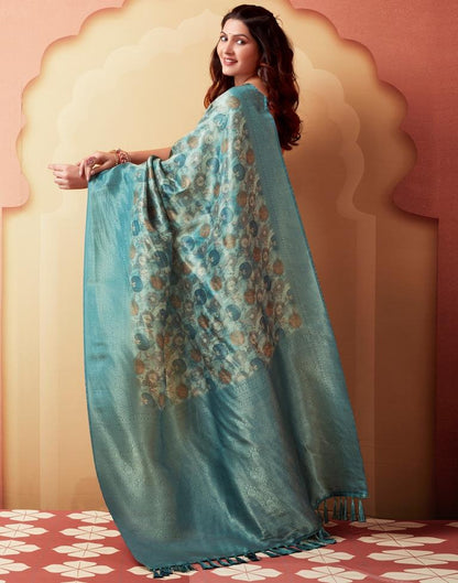 Multi Silk Printed Saree