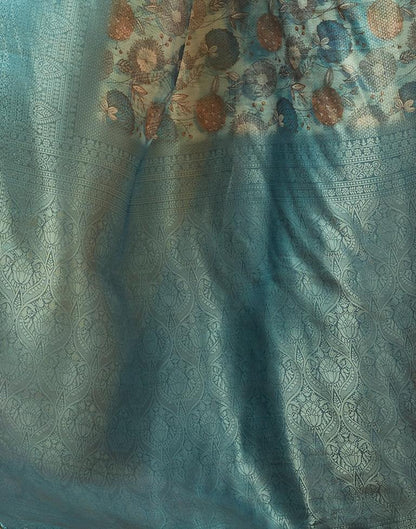 Multi Silk Printed Saree