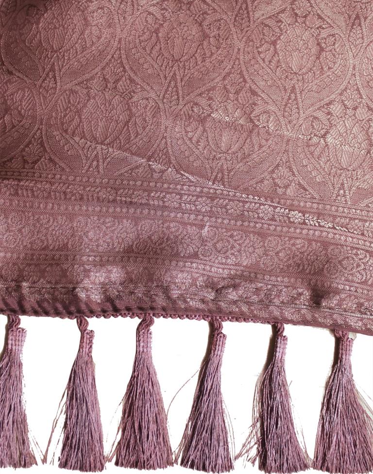 Pink Silk Printed Saree