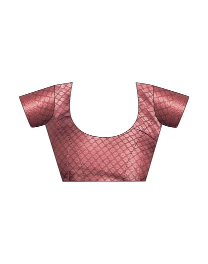 Pink Silk Printed Saree