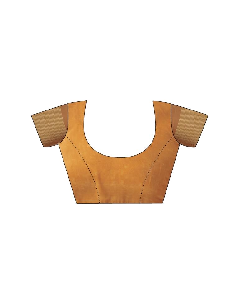 Mustard Yellow Georgette Bandhani Saree