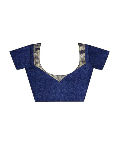 Blue Georgette Printed Saree