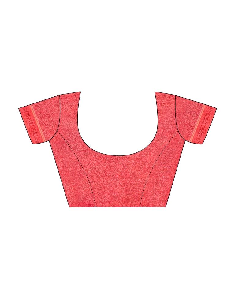 Punch Pink Georgette Printed Saree