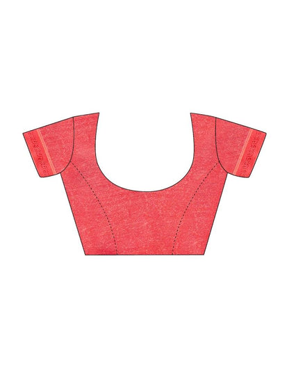 Punch Pink Georgette Printed Saree