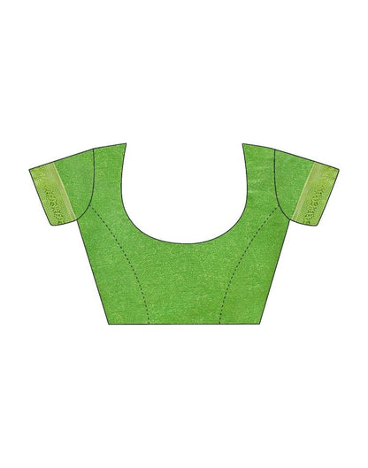 Green Georgette Printed Saree