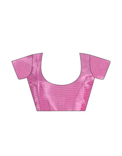 Lavender & Multicoloured Silk Printed Saree